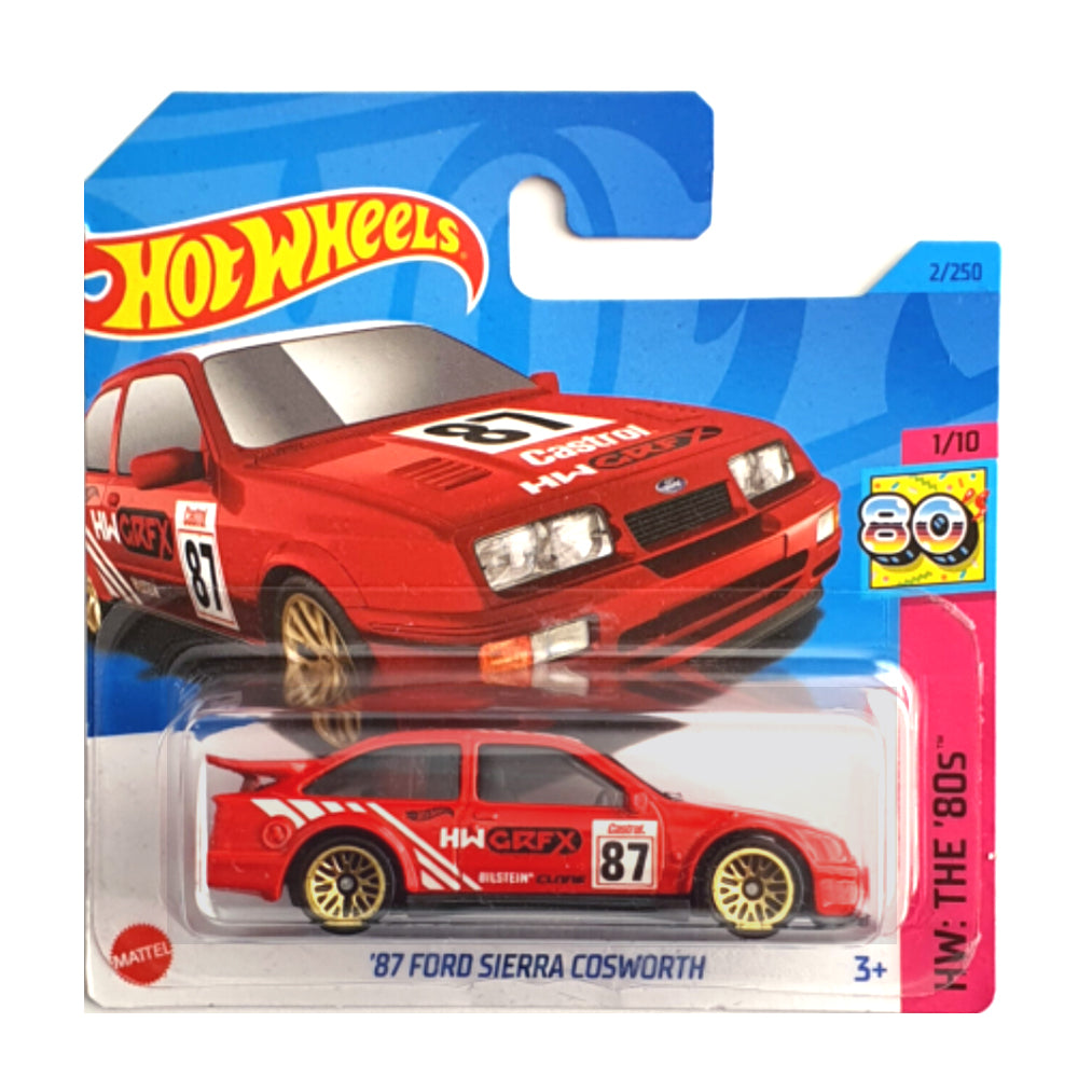 Hot Wheels 2022: '87 Ford Sierra Cosworth - HW: The '80s 1/10 Short Card 2/250