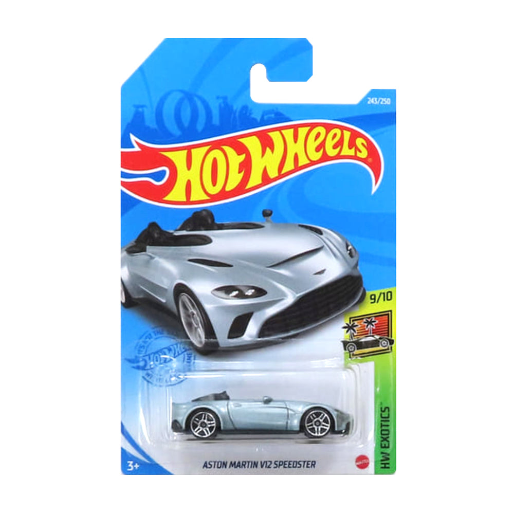 Hot Wheels 2021: Aston Martin V12 Speedster - HW Exotics 9/10 Long Card 243/250