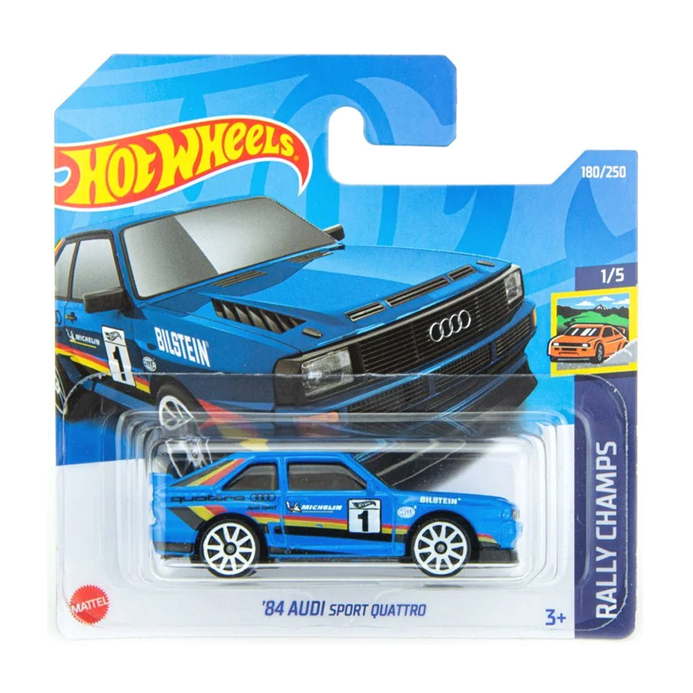 Hot Wheels 2022: '84 Audi Sport Quattro - Rally Champs 1/5 Short Card 180/250