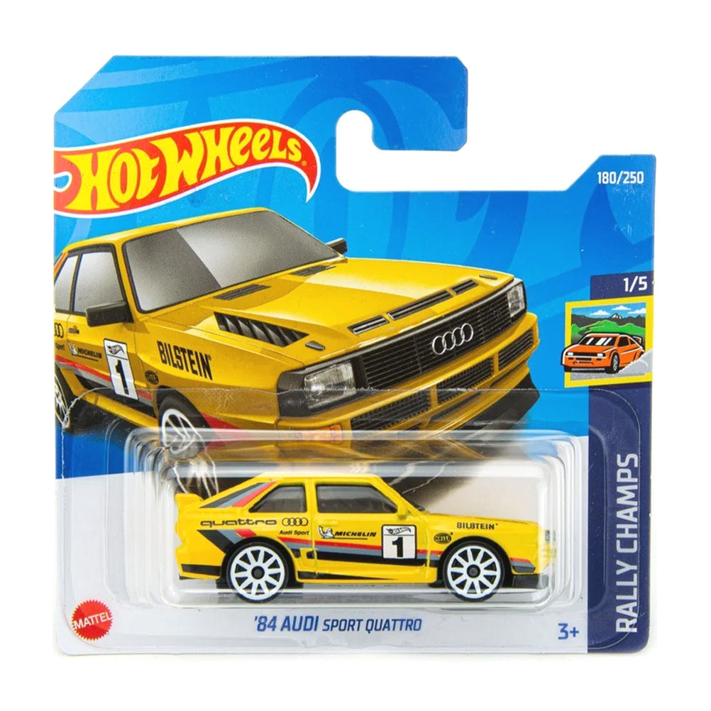 Hot Wheels 2022: '84 Audi Sport Quattro - Rally Champs 1/5 Short Card 180/250