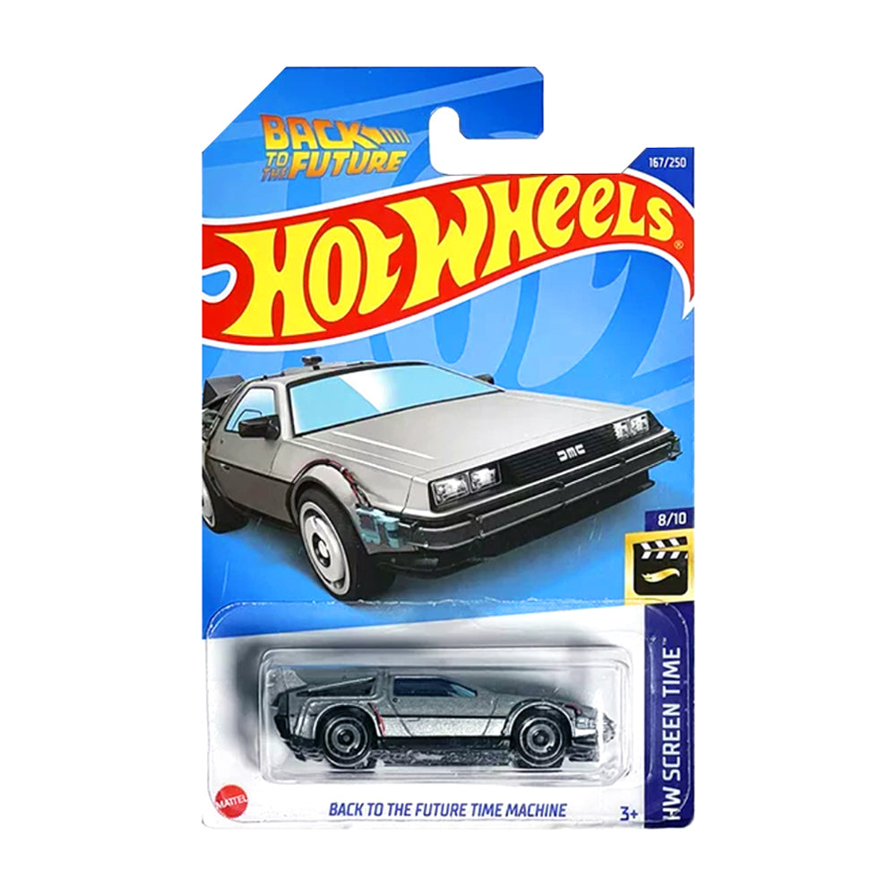Hot Wheels 2022: Back To The Future Time Machine DeLorean - HW Screen Time 8/10 Long Card 167/250