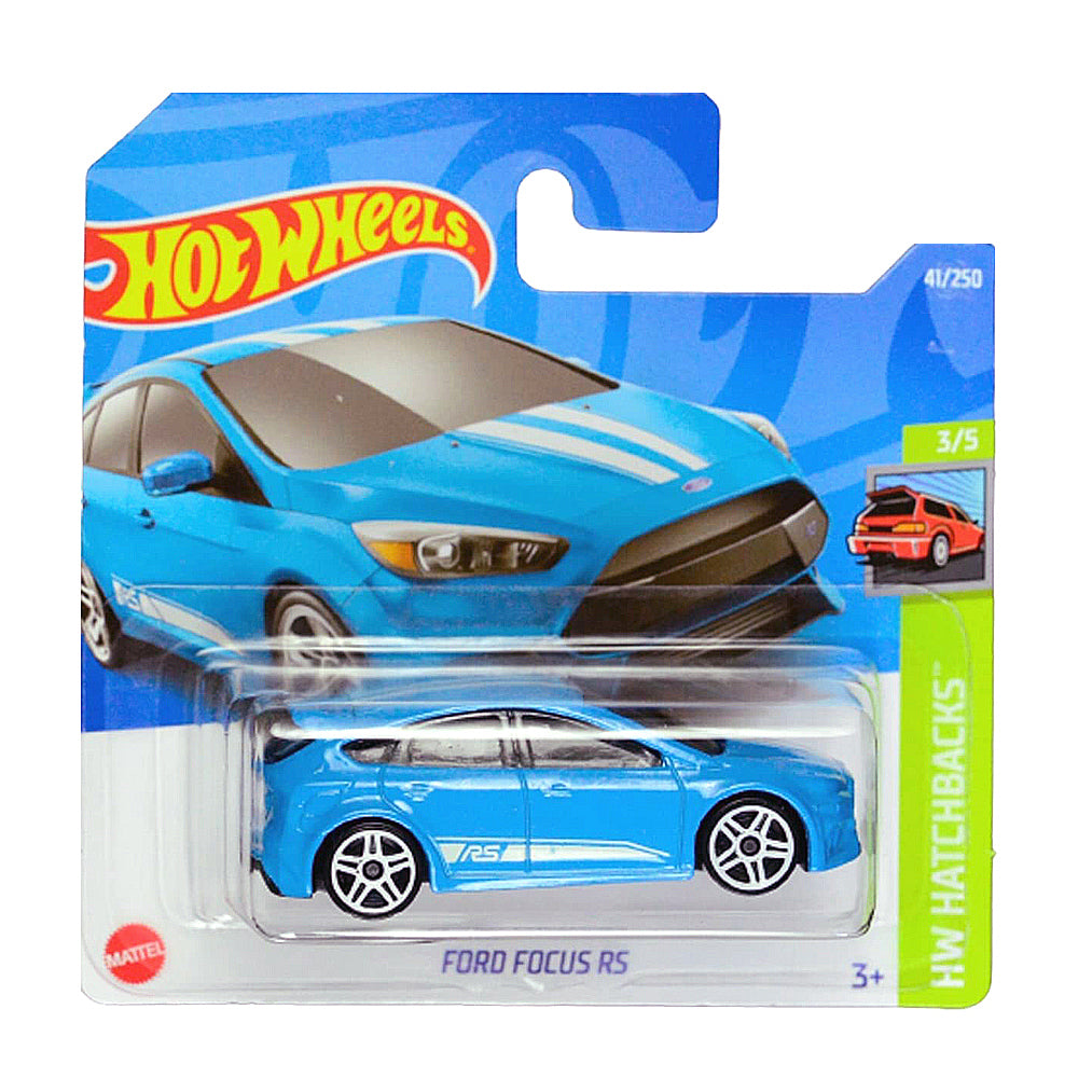 Hot Wheels 2022: Ford Focus RS- HW Hatchbacks 3/5 Short Card 41/250