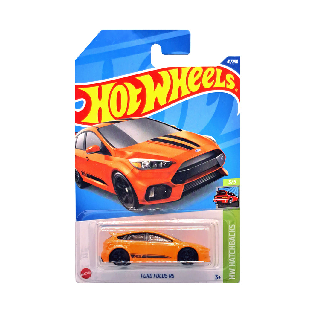Hot Wheels 2022: Ford Focus RS- HW Hatchbacks 3/5 Long Card 41/250