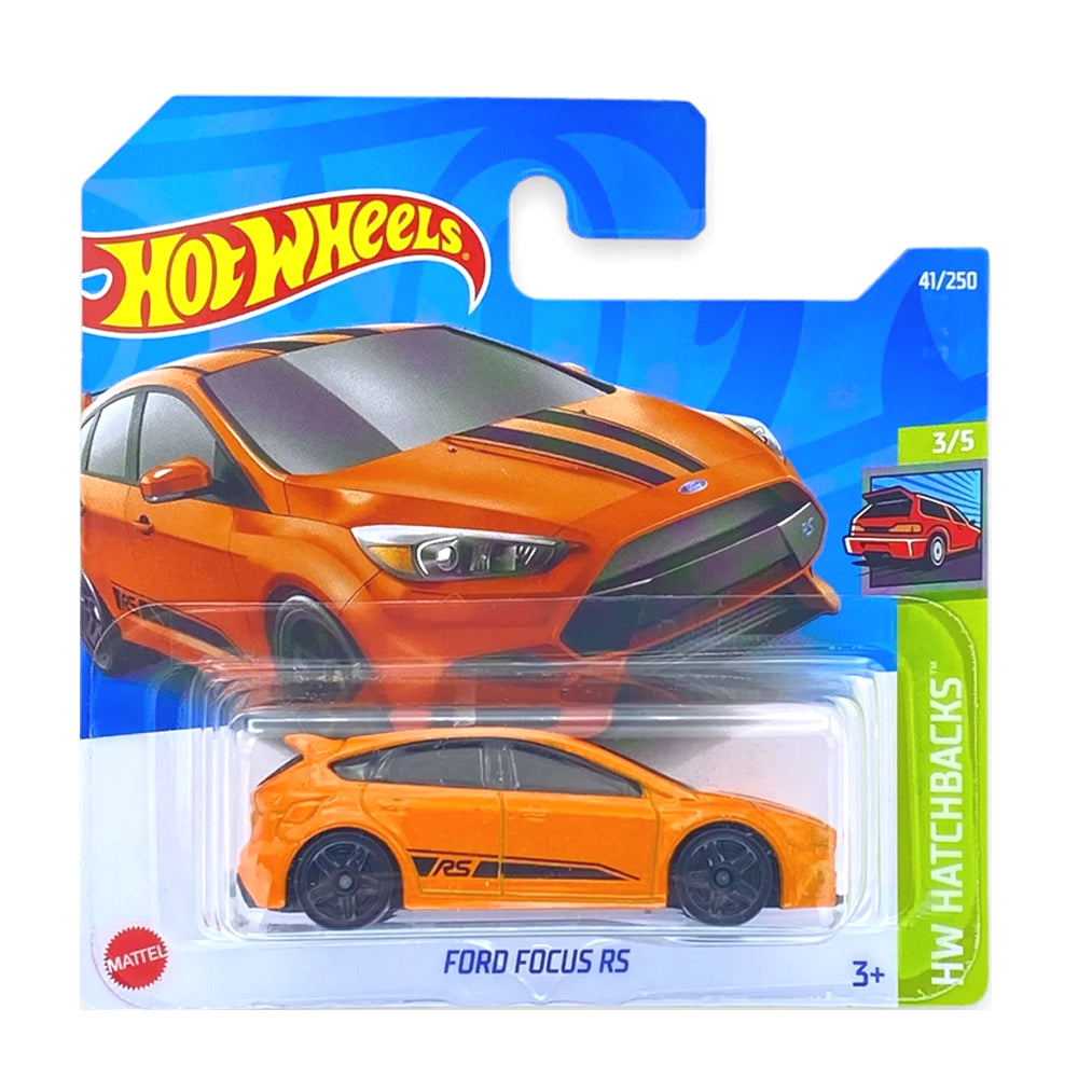 Hot Wheels 2022: Ford Focus RS- HW Hatchbacks 3/5 Short Card 41/250