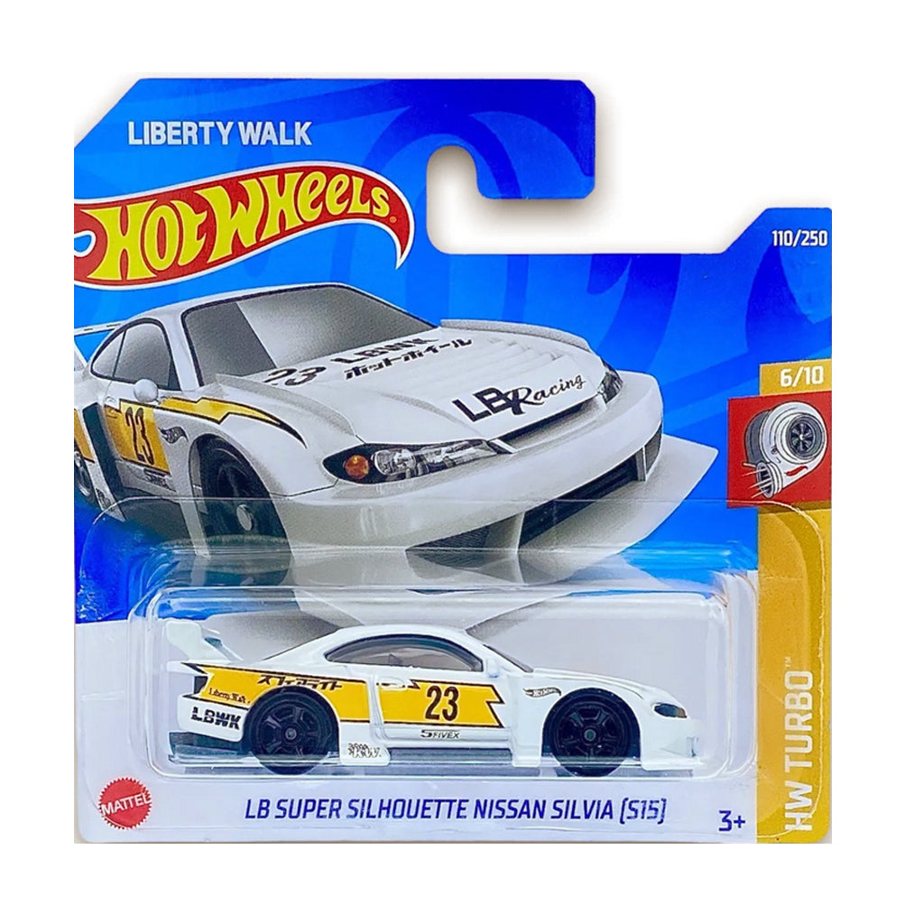 Hot Wheels 2021: LB Super Silhouette  Nissan Silvia (S15) - HW Turbo 6/10 Short Card 110/250