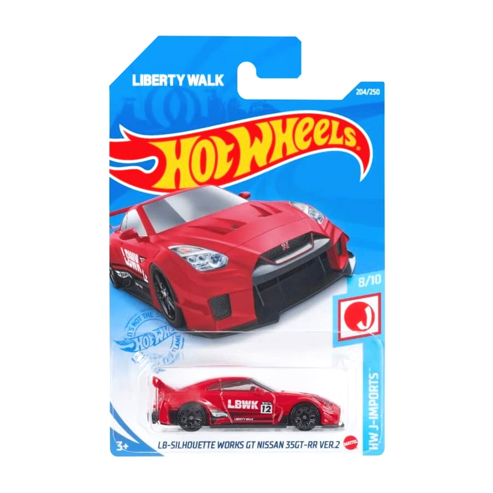 Hot Wheels 2021: LB Silhouette Works GT Nissan 35GT-RR Ver.2 - HW J-Imports 8/10 Long Card 204/250