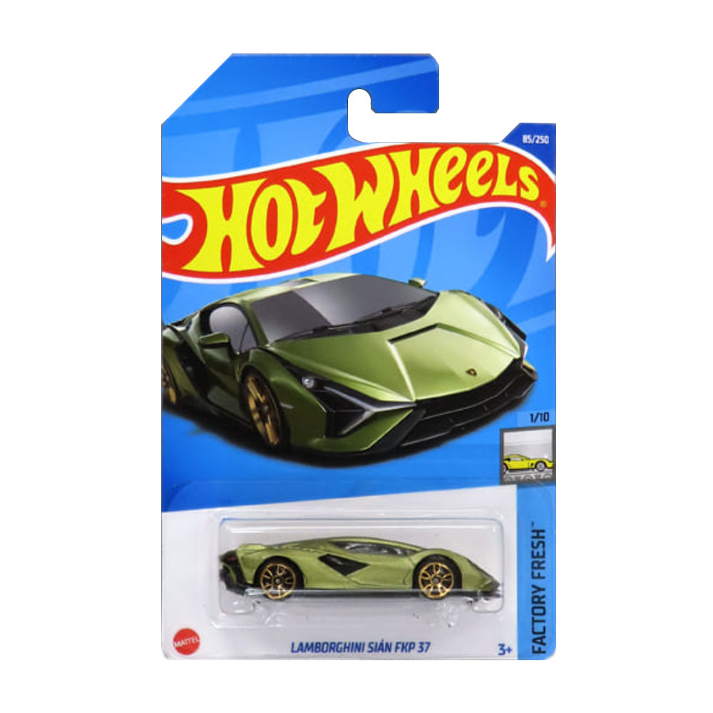 Hot Wheels 2022: Lamborghini Sian FKP37 - Factory Fresh 1/10 Long Card 85/250