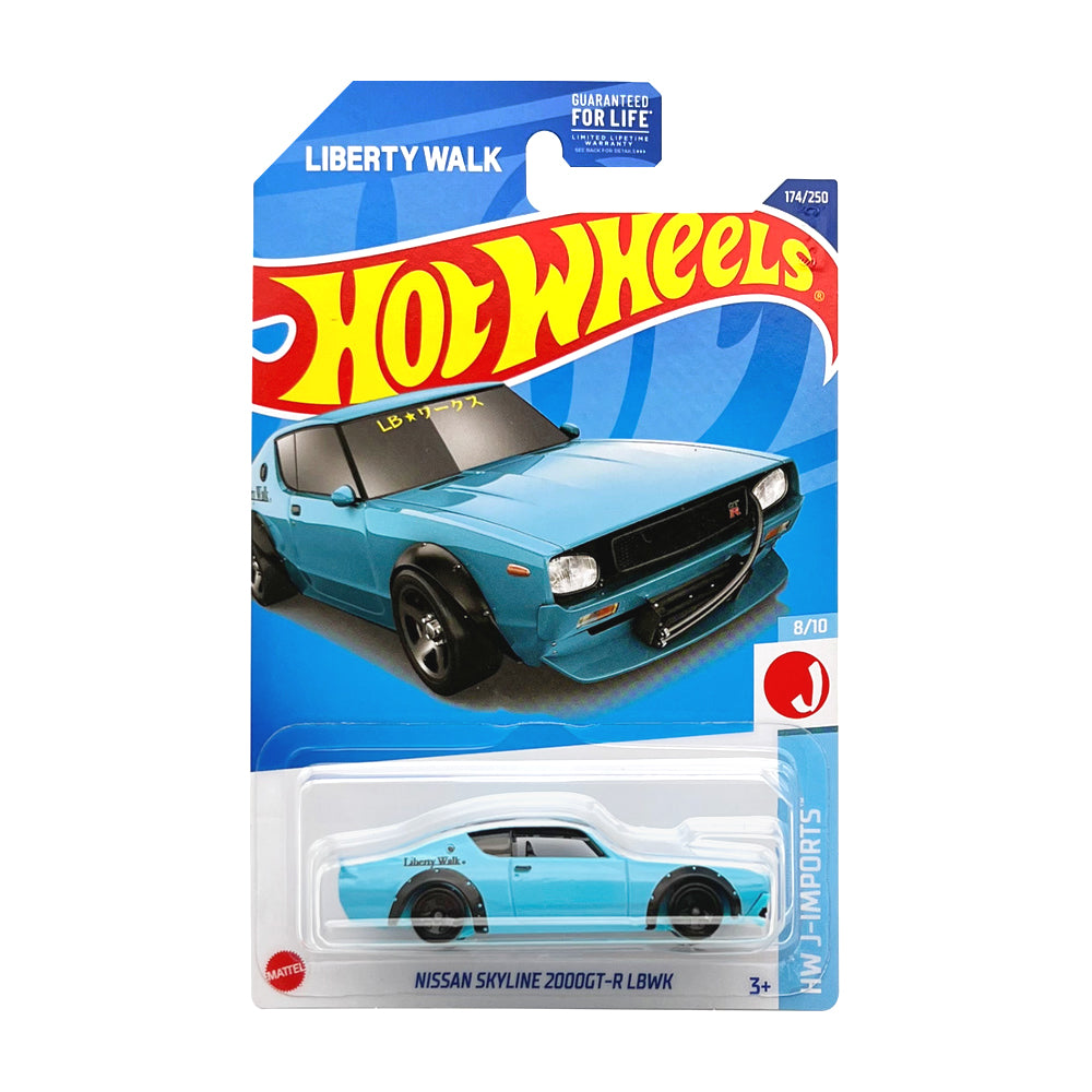 Hot Wheels 2022: Nissan Skyline 2000 GT-R LBWK - HW J-Imports 8/10 Long Card 174/250
