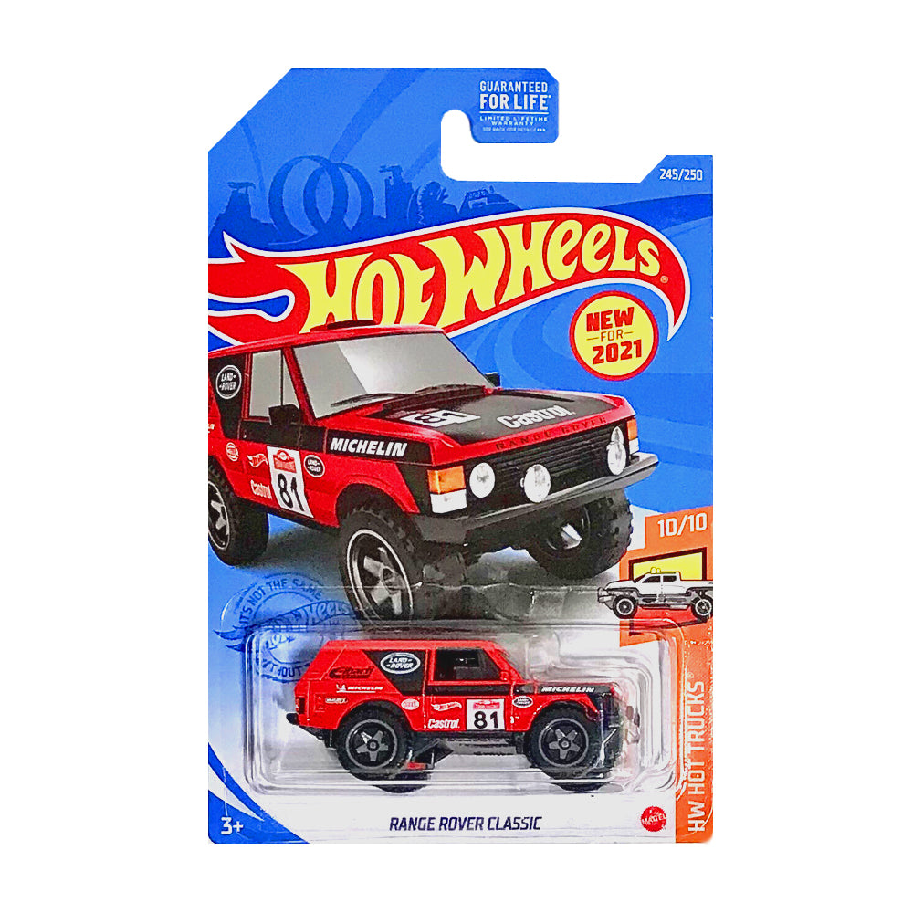 Hot Wheels 2021: Range Rover Classic - HW Hot Trucks 10/10 Long Card 245/250