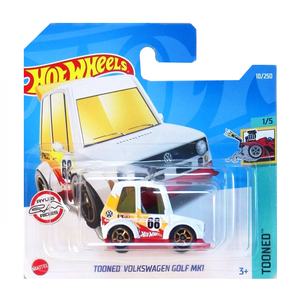 Hot Wheels 2022: Tooned Volkswagen Golf MK1 - Tooned 1/5 Short Card 10/250