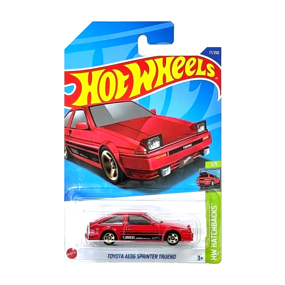 Hot Wheels 2022: Toyota AE86 Sprinter Trueno - HW Hatchbacks 1/5 Long Card 17/250