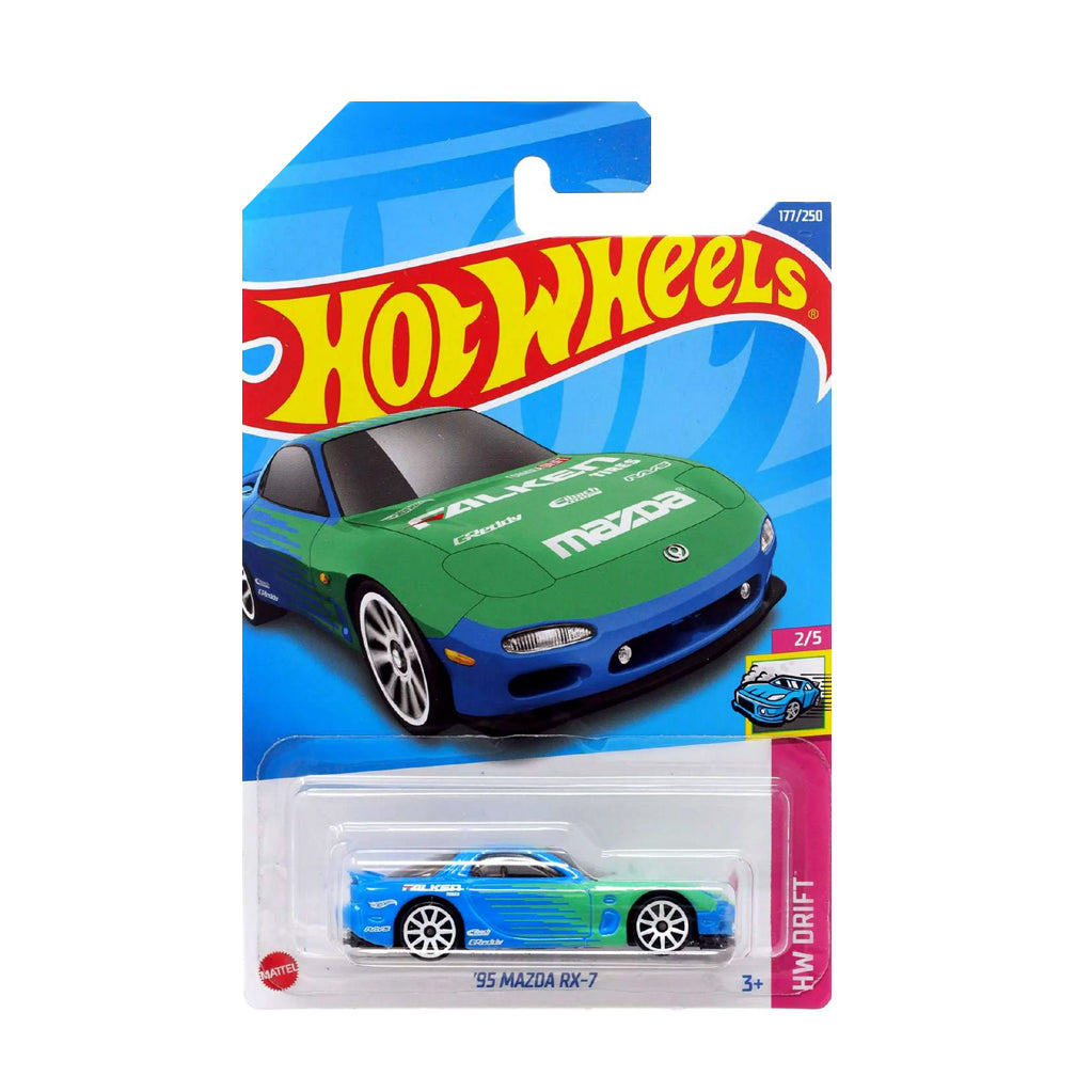 Hot Wheels 2022: '95 Mazda RX-7 - HW Drift  2/5 Long Card 177/250