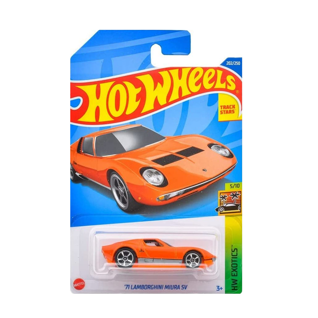 Hot Wheels 2022: '71 Lamborghini Miura SV - HW Exotics 5/10 Long Card 202/250