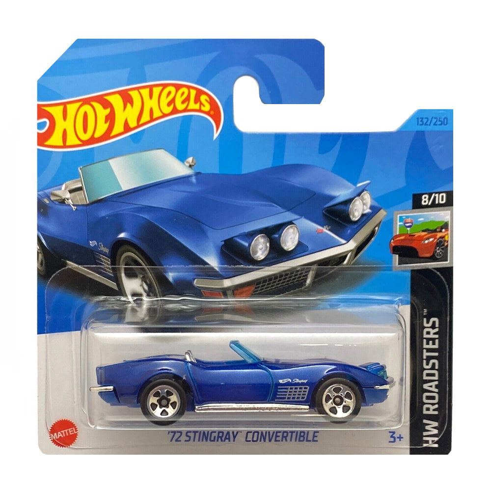 Hot Wheels 2023: '72 Stingray Convertible- HW Roadsters 8/10 Short Card 132/250