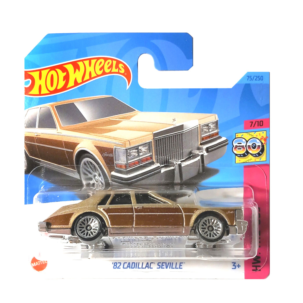 Hot Wheels 2023: '82 Cadillac Seville - HW: The '80s 7/10 Short Card 75/250