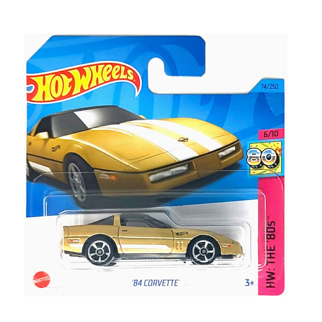 Hot Wheels 2023: '84 Corvette - HW: The '80s 6/10 Short Card 74/250