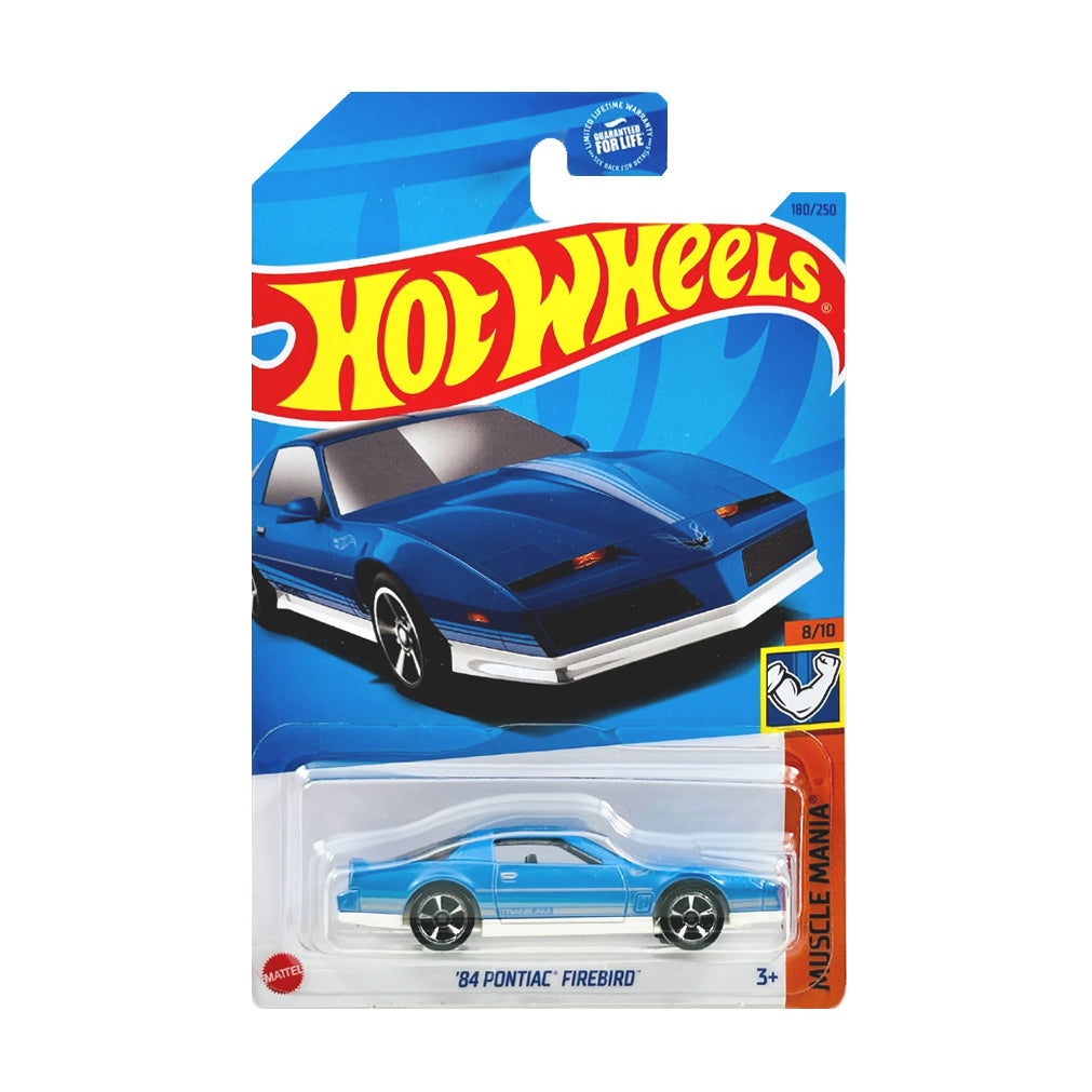Hot Wheels 2023: '84 Pontiac Firebird - Muscle Mania 8/10 Long Card 180/250
