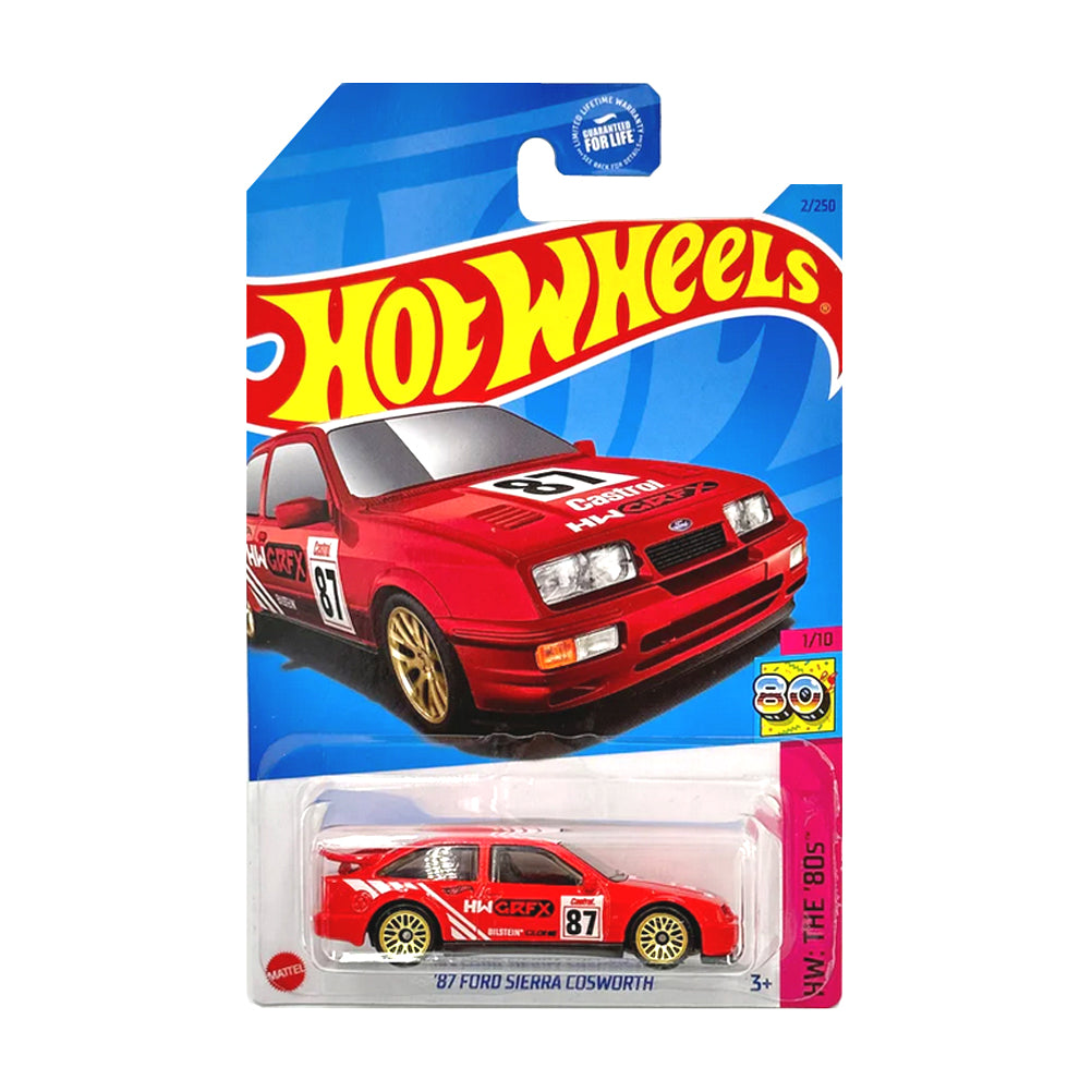 Hot Wheels 2022: '87 Ford Sierra Cosworth - HW: The '80s 1/10 Long Card 2/250