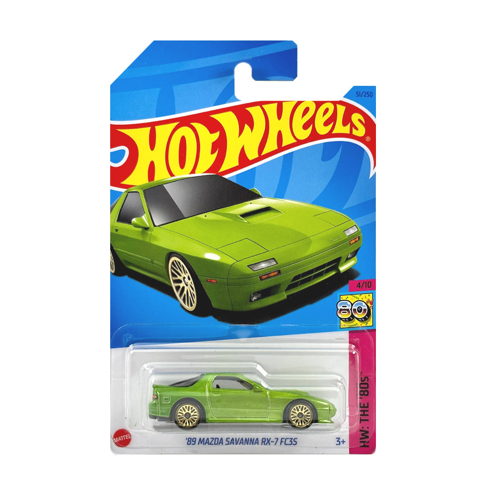 Hot Wheels 2023: '89 Mazda Savanna RX-7 FC3S - HW: The '80s 4/10 Long Card 51/250