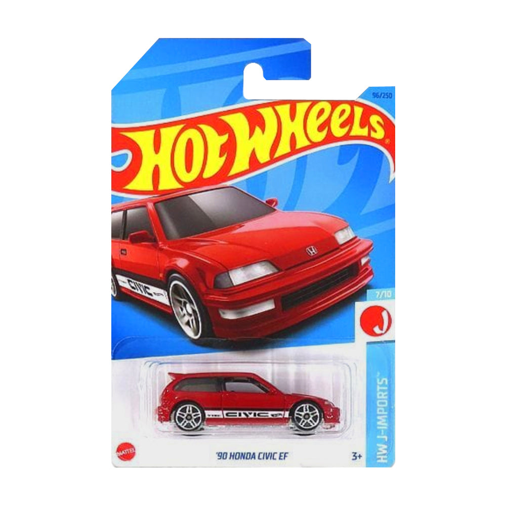 Hot Wheels 2023: '90 Honda Civic EF - HW J-Imports 7/10 Long Card 96/250