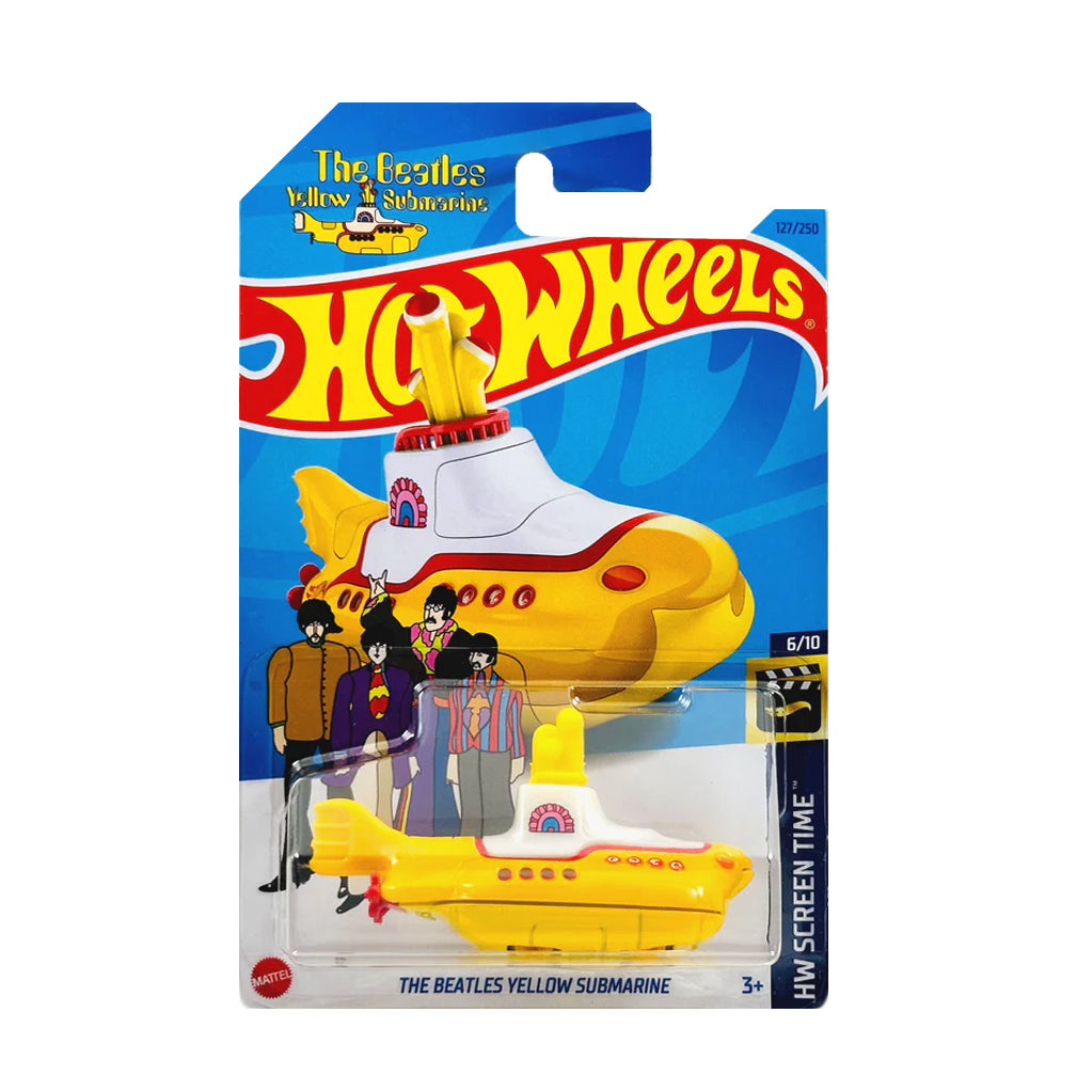 Hot Wheels 2023: The Beatles Yellow Submarine - HW Screen Time 6/10 Long Card 127/250