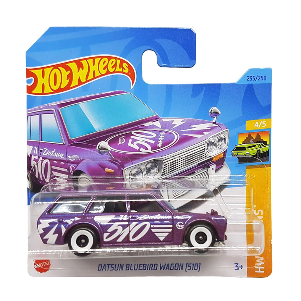 Hot Wheels 2023: Datsun Bluebird Wagon (510) - HW Wagons 8/10 Short Card 235/250