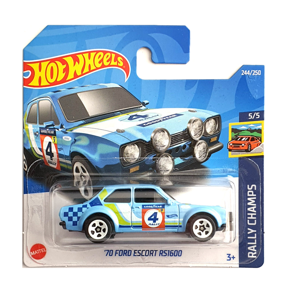 Hot Wheels 2022: '70 Ford Escort 1600RS - Rally Champs 5/5 Short Card 244/250