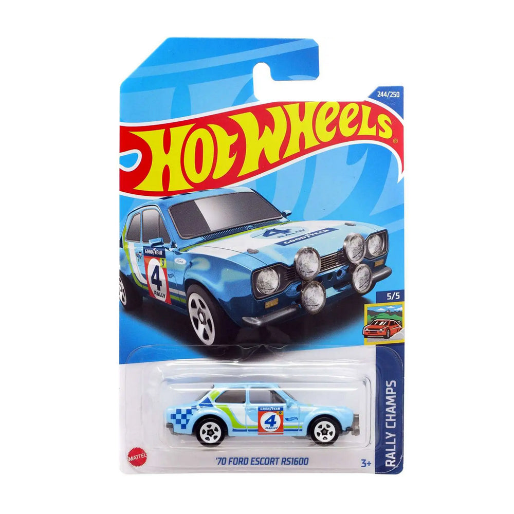 Hot Wheels 2022: '70 Ford Escort 1600RS - Rally Champs 5/5 Long Card 244/250