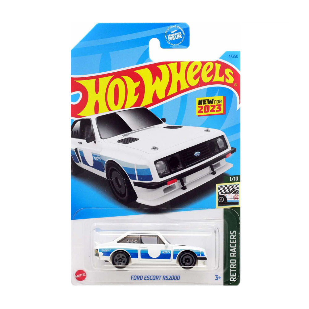 Hot Wheels 2023: Ford Escort RS2000 - Retro Racers 1/10 Long Card 4/250