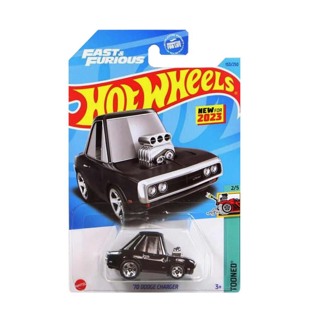 Hot Wheels 2023: Fast & Furious '70 Dodge Charger - Tooned  2/5 Long Card 153/250