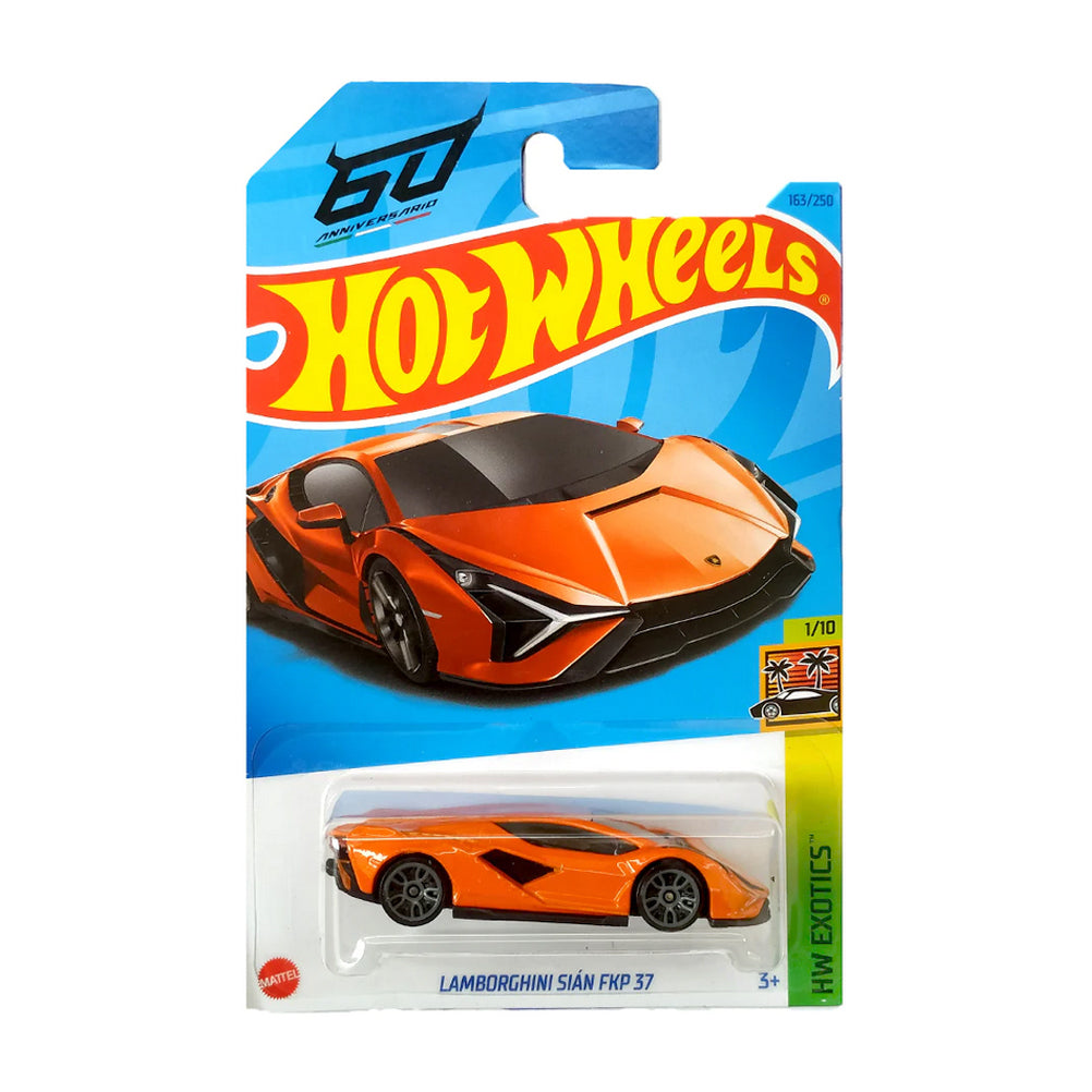 Hot Wheels 2023: Lamborghini Sian FKP37 - HW Exotics 1/10 Long Card 163/250
