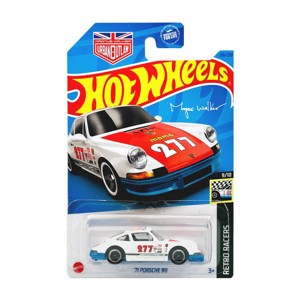 Hot Wheels 2023: '71 Porsche 911 - Retro Racers 8/10 Long Card 126/250