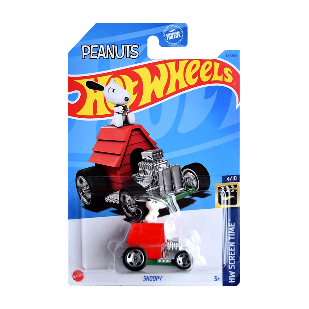 Hot Wheels 2023: Peanuts Snoopy - HW Screen Time 4/10 Long Card 78/250