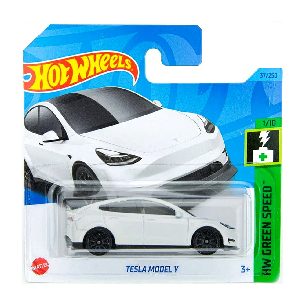 Hot Wheels 2023: Tesla Model Y - HW Green Speed 1/10 Short Card 37/250