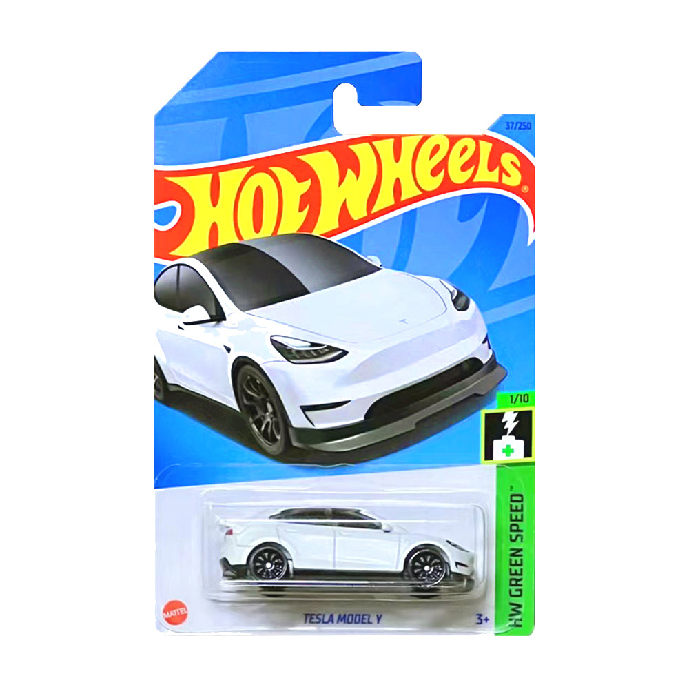 Hot Wheels 2023: Tesla Model Y - HW Green Speed 1/10 Long Card 37/250