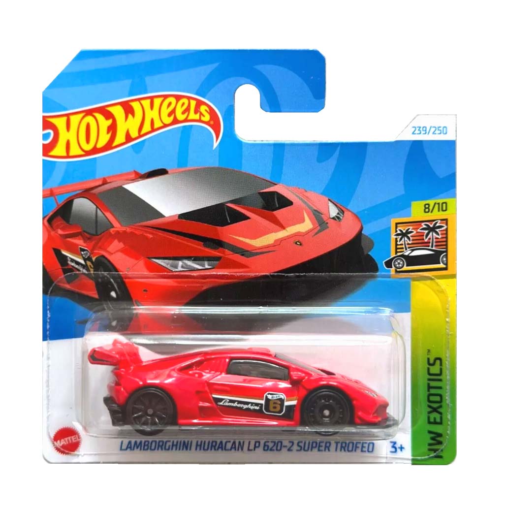 Hot Wheels 2024: Lamborghini Huracan LP 620-2 Super Trofeo - HW Exotics 8/10 Short Card 239/250