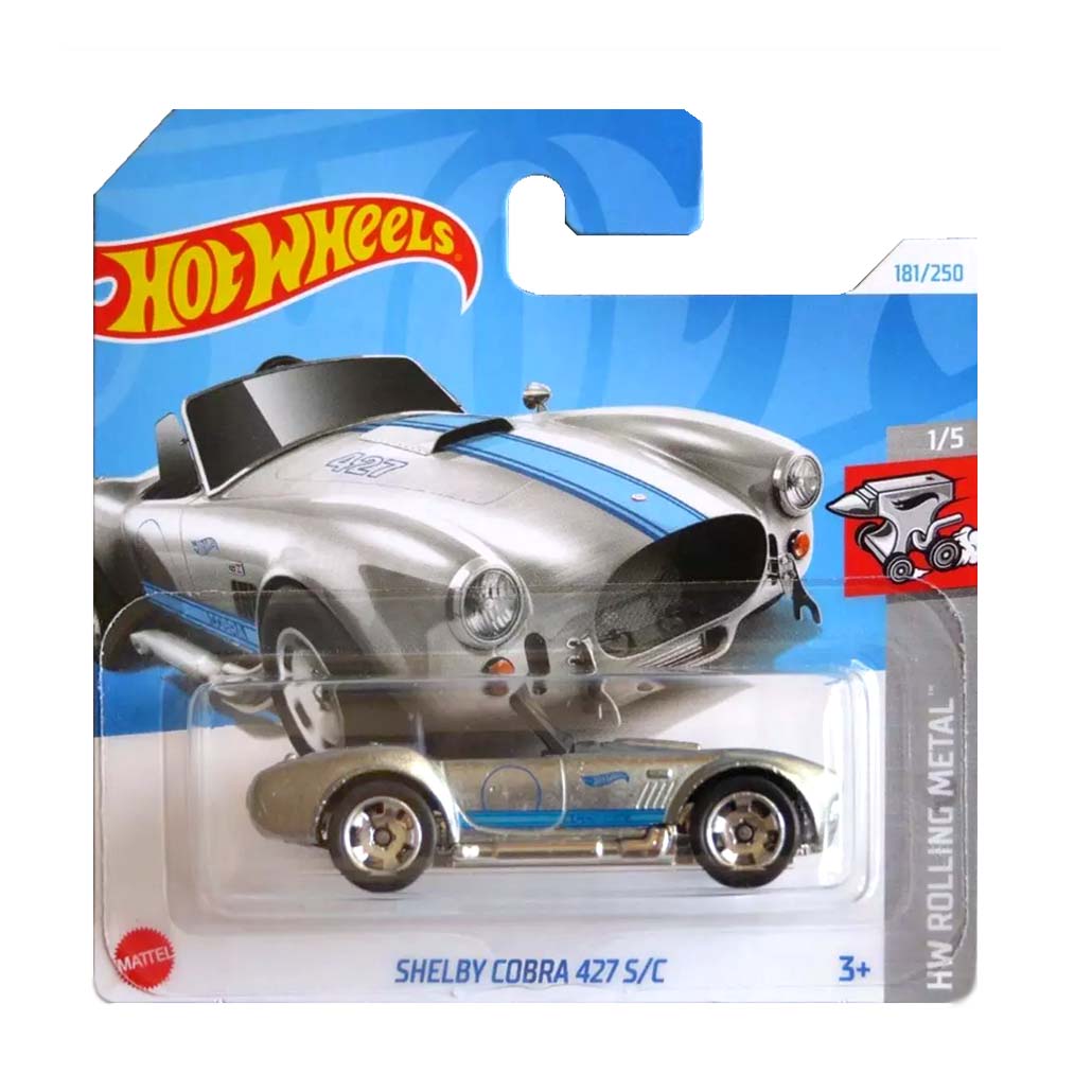 Hot Wheels 2024: Shelby Cobra 427 S/C - HW: Rolling Metal 1/5 Short Card 181/250