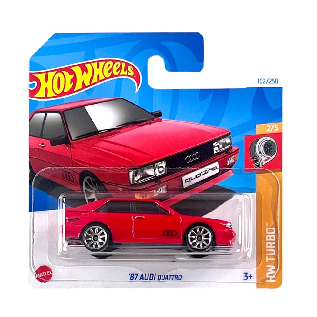 Hot Wheels 2024: Audi '87 Quattro - HW Turbo 2/5 Short Card 102/250