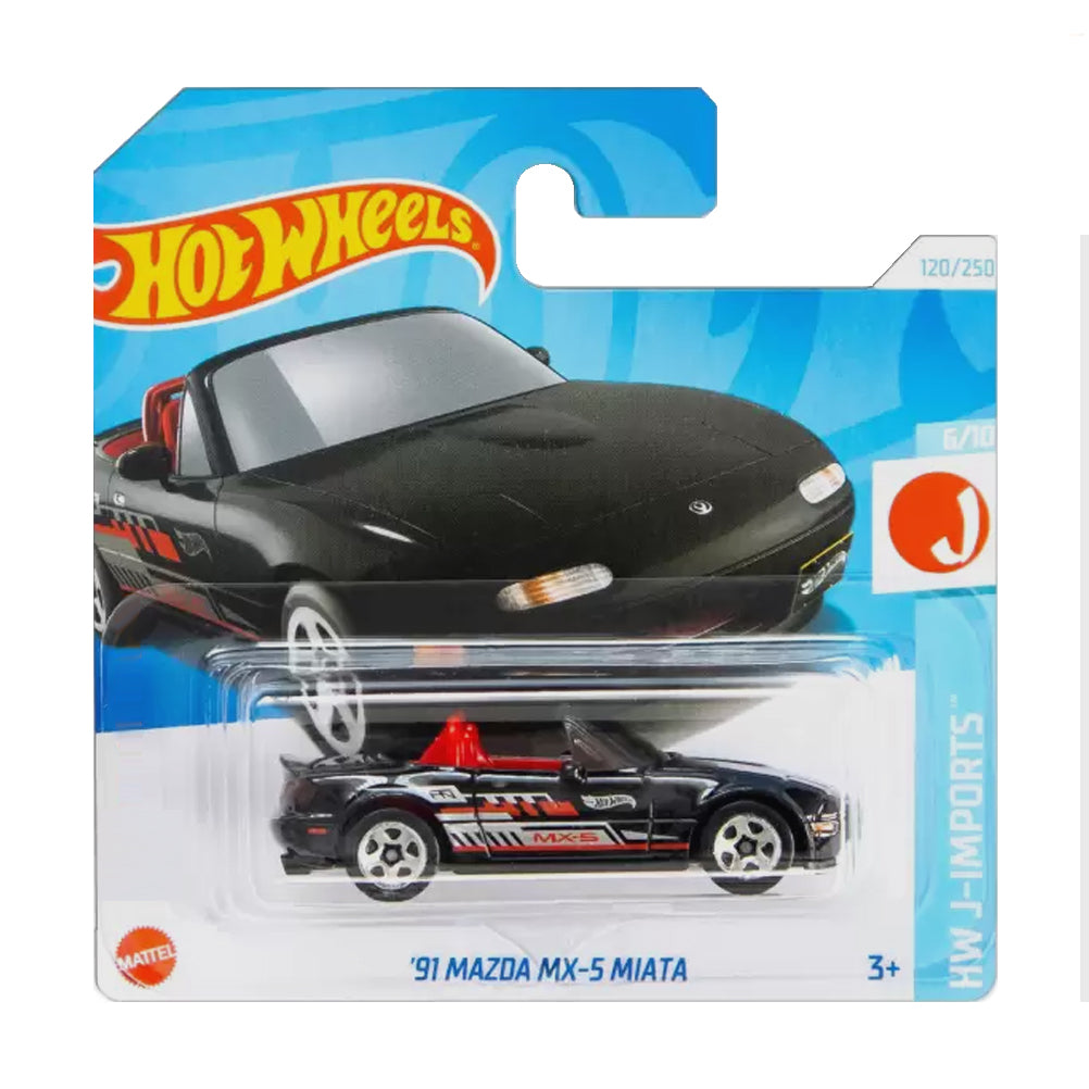 Hot Wheels 2024: '91 Mazda MX-5 Miata - HW J-Imports 6/10 Short Card 120/250