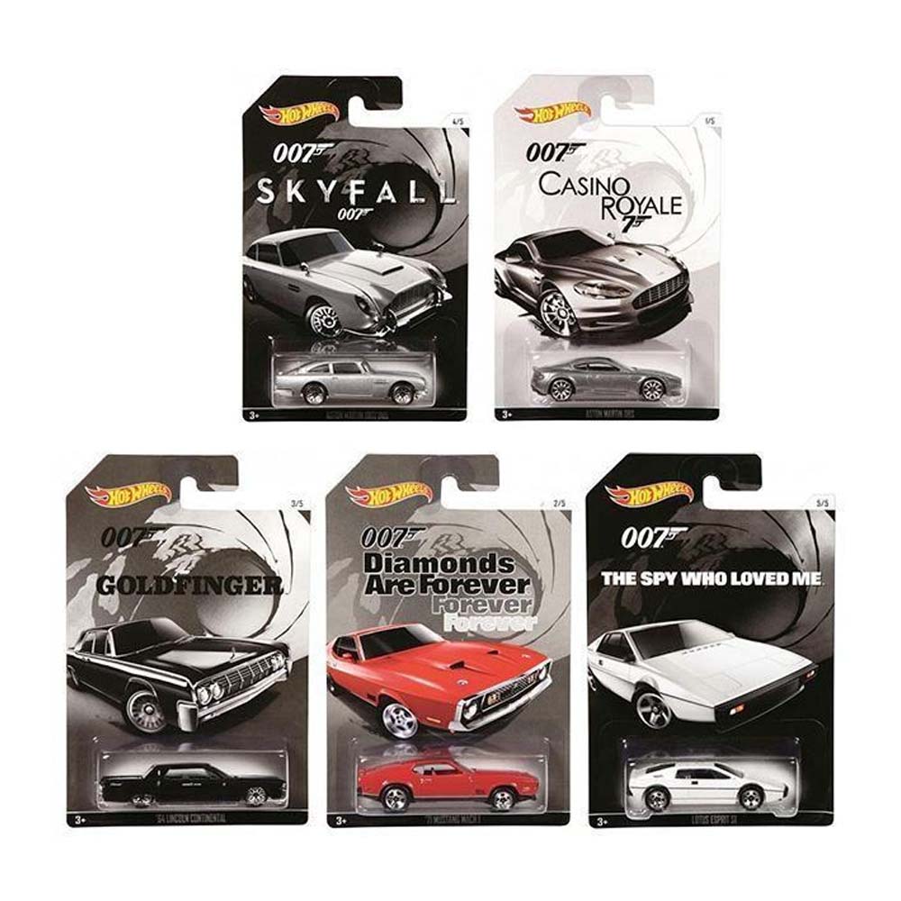 Hot Wheels 2015: James Bond 007 Set of 5 Cars