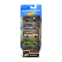 Load image into Gallery viewer, Hot Wheels 5-pack: Nightburnerz - &#39;68 Corvette Gas Monkey Garage, &#39;70 Ford Escort RS 1600, Datsun 510 Bluebird Wagon, Dodge Viper SRT10 ACR, Porsche 934 Turbo RSR
