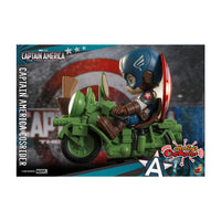 Load image into Gallery viewer, Hot Toys Cosbaby Cosrider: Captain America with Motorbike
