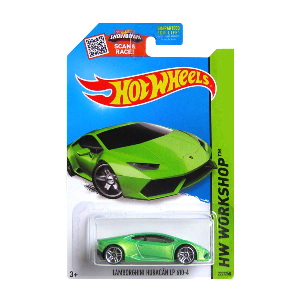 Hot Wheels 2015: Lamborghini Huracan LP 610-4 - HW Workshop Long Card 222/250