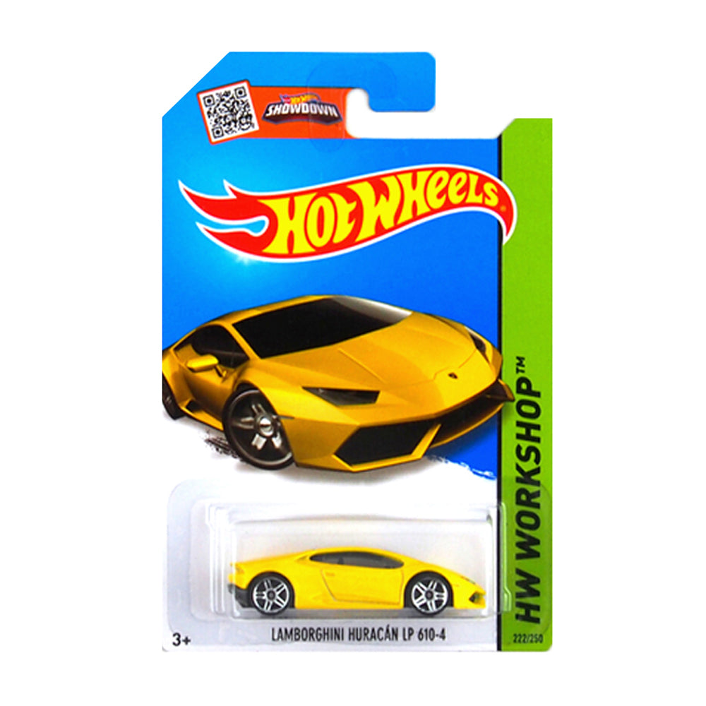 Hot Wheels 2015: Lamborghini Huracan LP 610-4 - HW Workshop Long Card 222/250