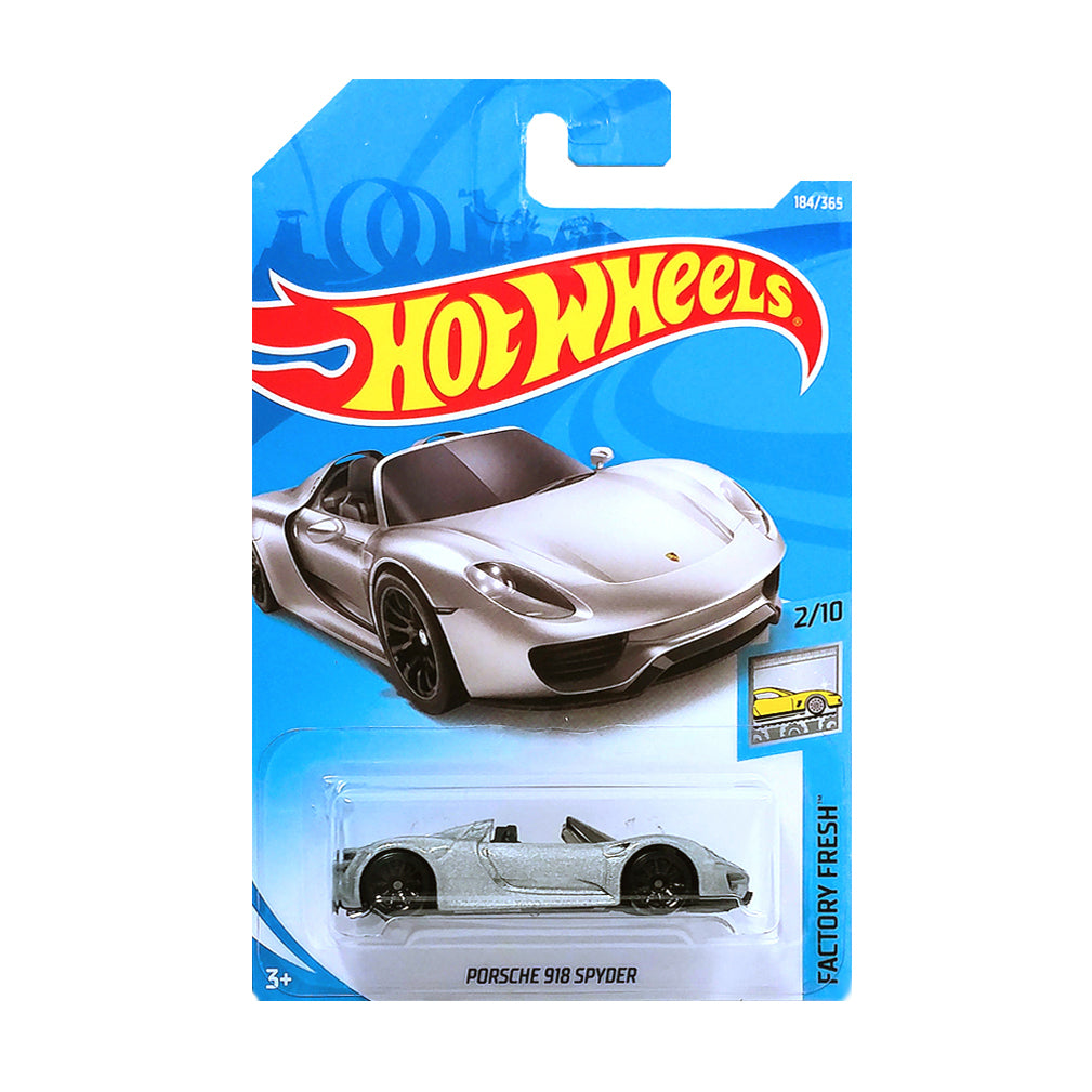 Hot Wheels 2019: Porsche 918 Spyder - Factory Fresh 2/10 Long Card 186/365