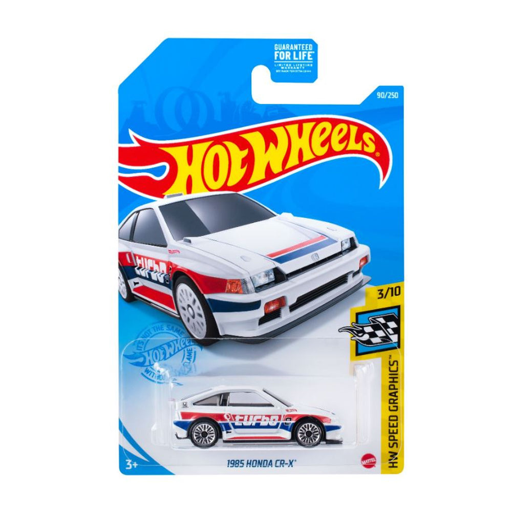 Hot Wheels 2020: 1985 Honda CR-X - HW Graphics 3/10 Long Card 90/250