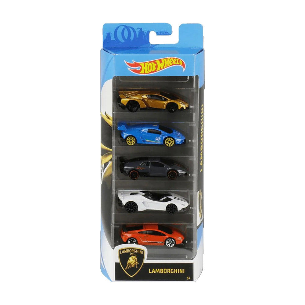 Hot Wheels 5-pack: Lamborghini (2019) - Veneno, Huracan Super Trofeo, Murcielago Superveloce,  Aventador J, Gallardo LP 570-4 Superleggera