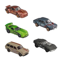 Load image into Gallery viewer, Hot Wheels 5-pack: Nightburnerz - &#39;68 Corvette Gas Monkey Garage, &#39;70 Ford Escort RS 1600, Datsun 510 Bluebird Wagon, Dodge Viper SRT10 ACR, Porsche 934 Turbo RSR
