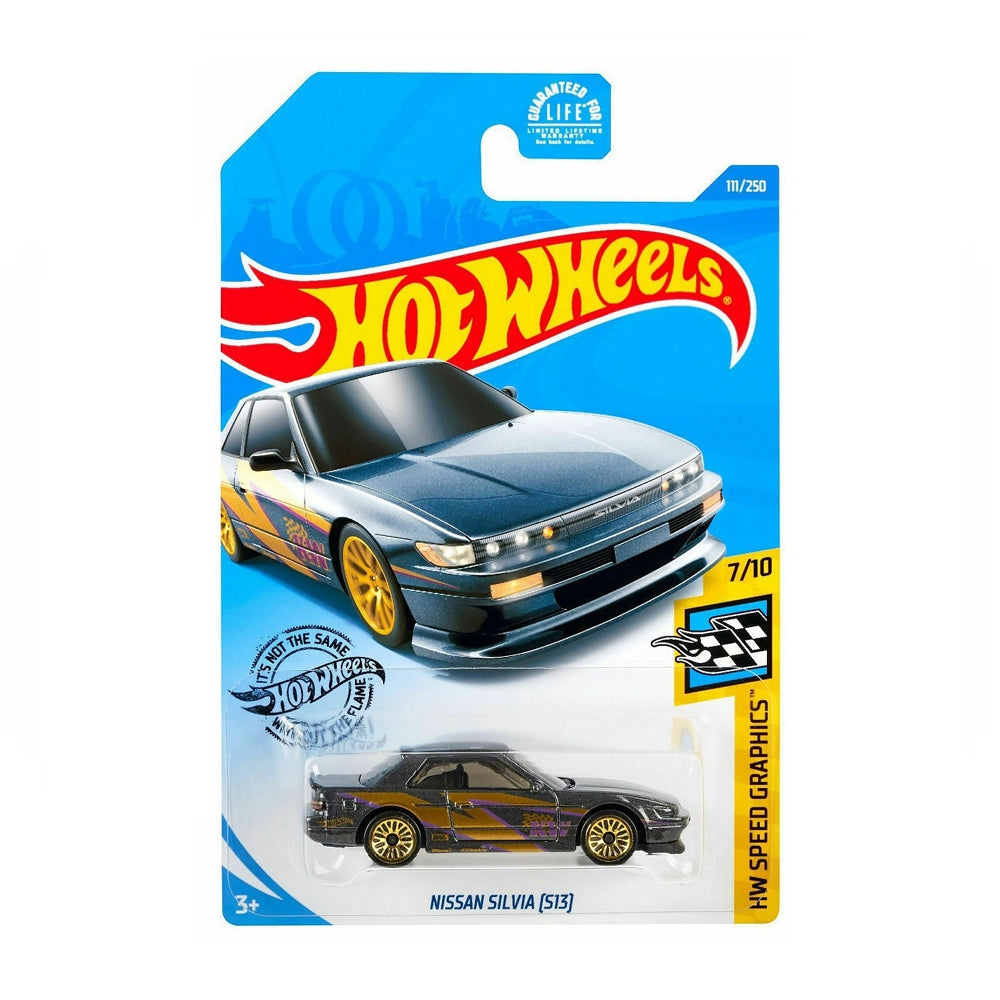 Hot Wheels 2020: Nissan Silvia (S13) - HW Speed Graphics 7/10 Long Card 111/250