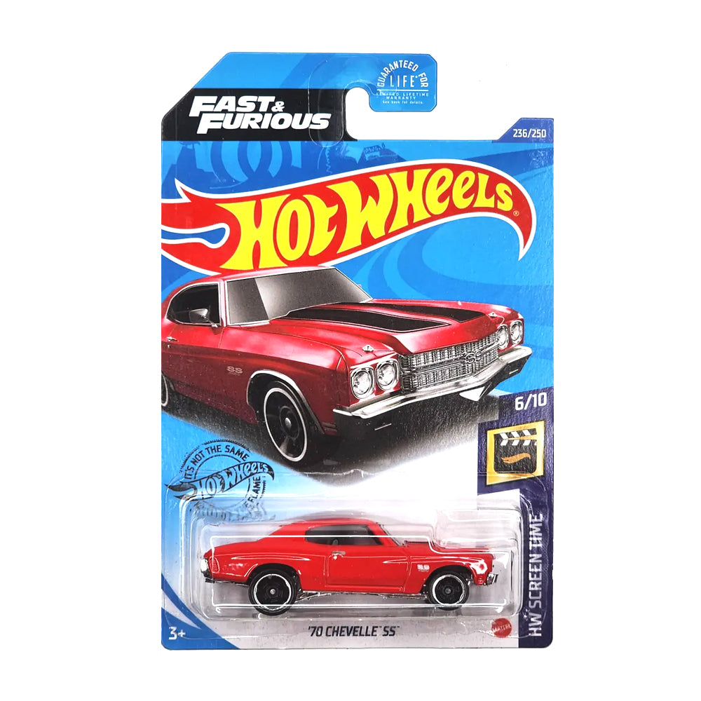 Hot Wheels 2020: Fast & Furious '70 Chevelle SS - HW Screen Time 6/10 Long Card 236/250
